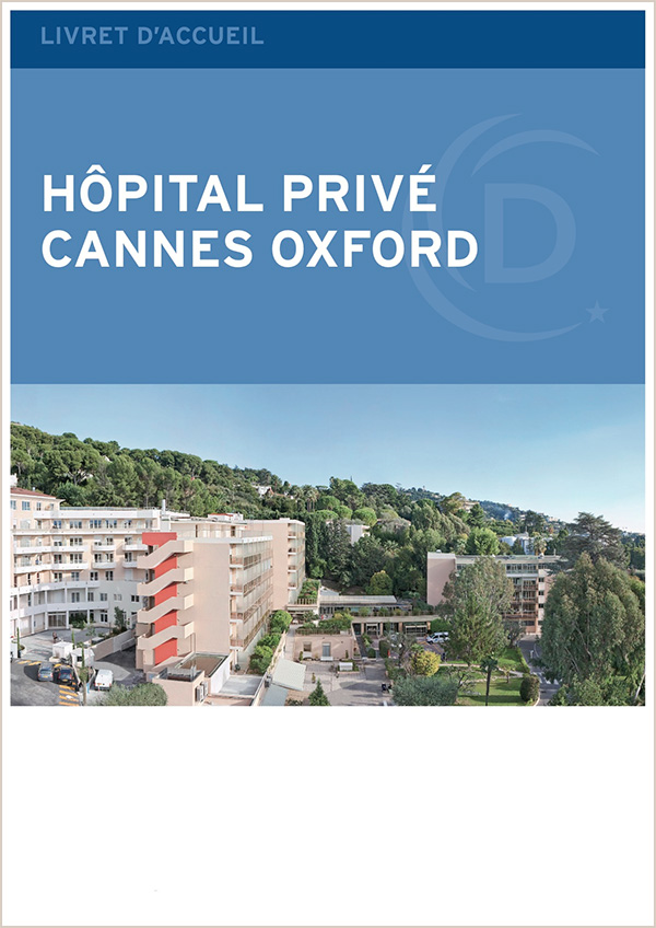 Page de garde du livret d'accueil du patient